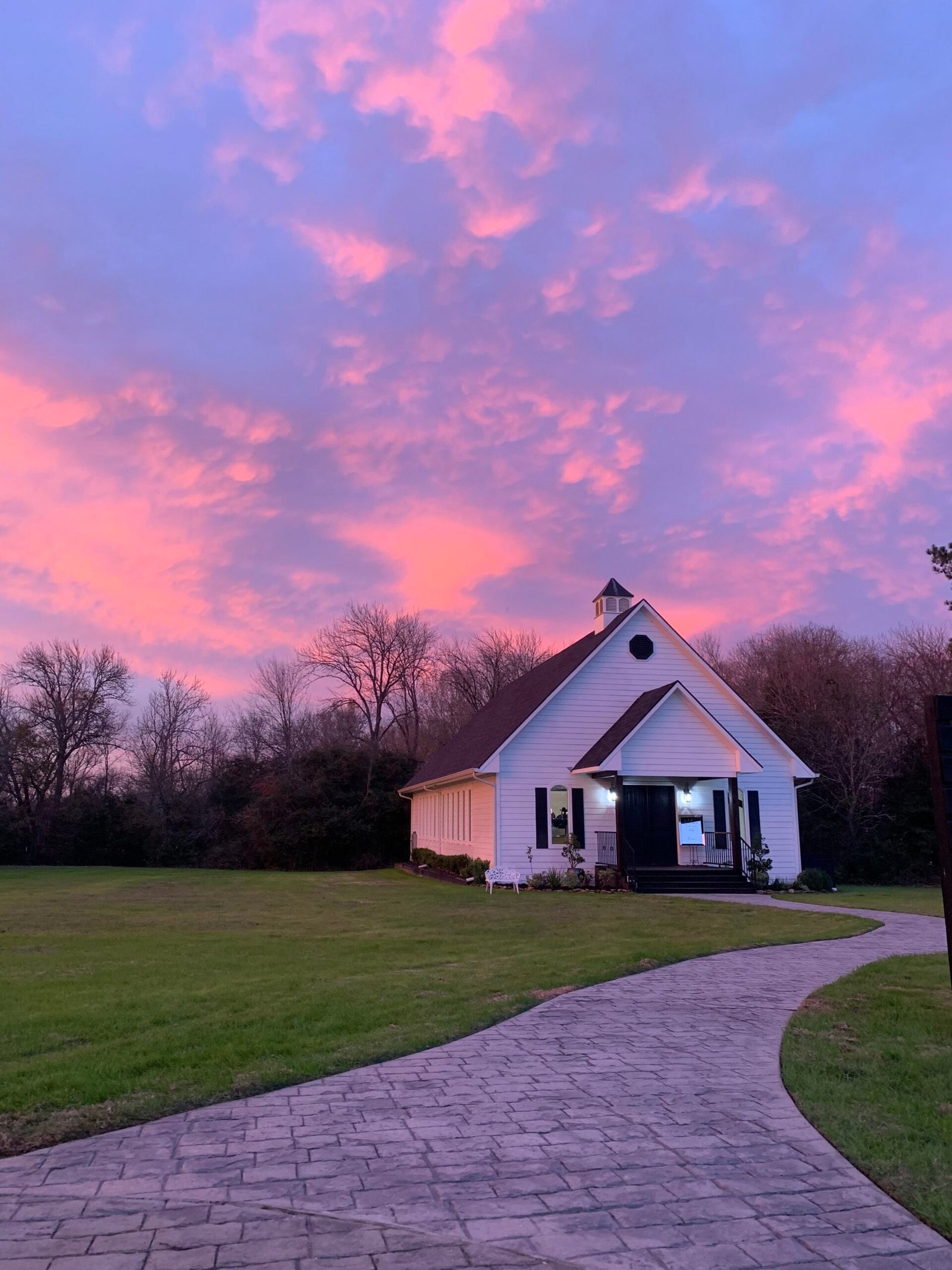 Houston area wedding venue chapel sunset 2